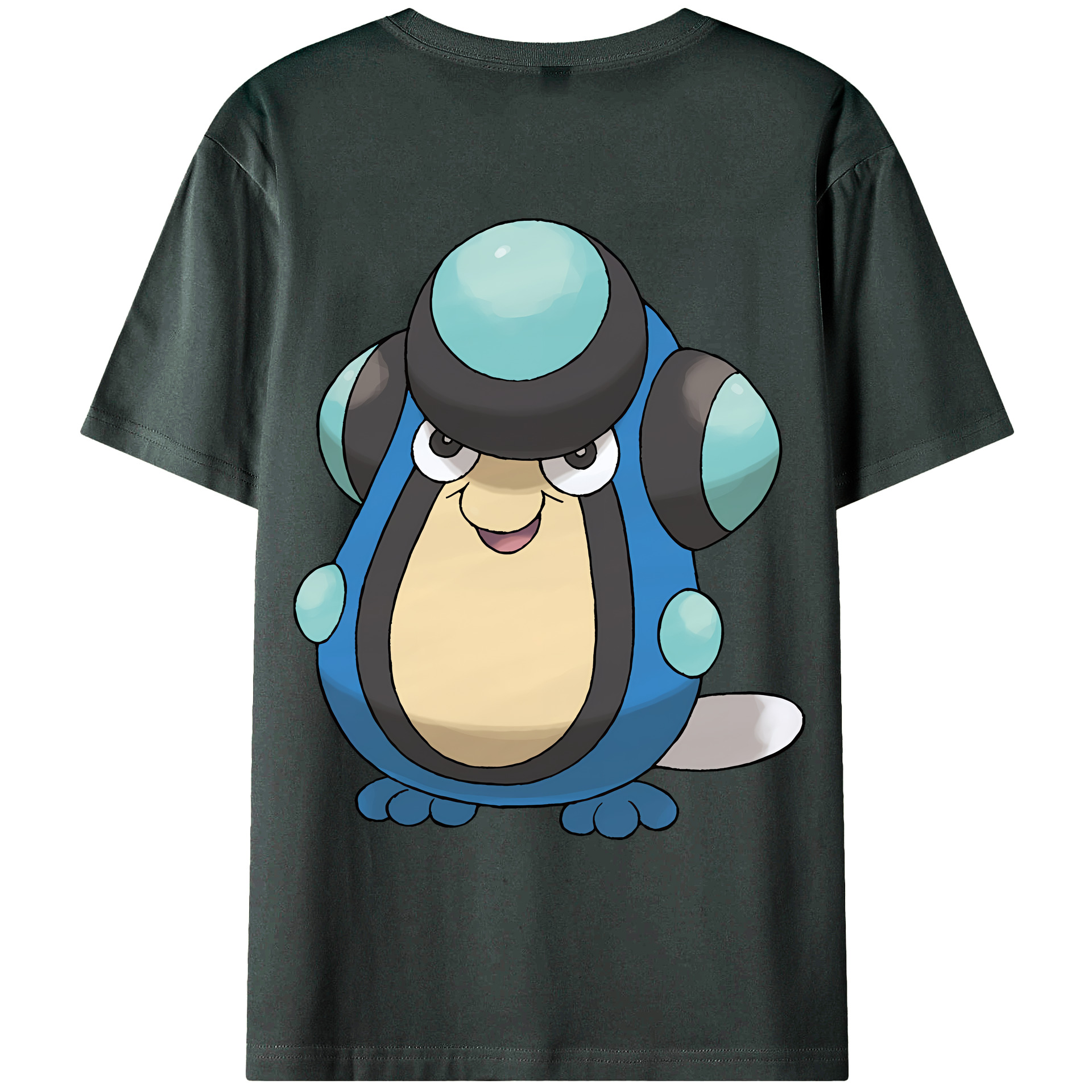 （画像用） ポケットモンスター Pokémon 綿100％ メンズ半袖Tシャツ（バックプリント） 通気性